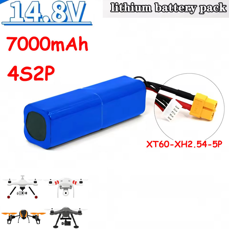 Drone Avion Rc - 16.8V Li-ion Batterie 14.8V 7Ah 4S2P