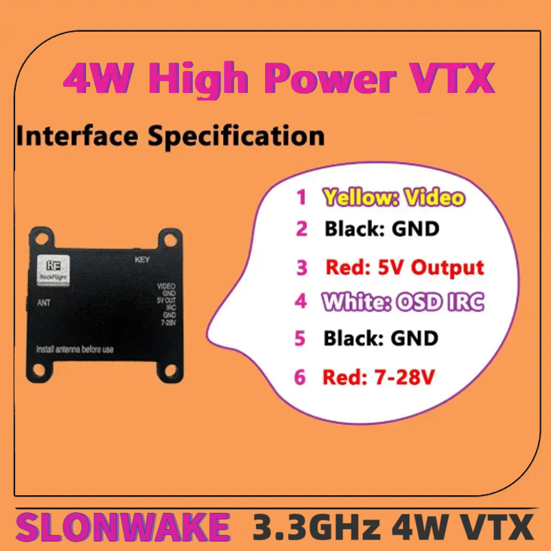 SLONWAKE FPV 3.3G 16CH 4000mW  - Drone And Car review and price