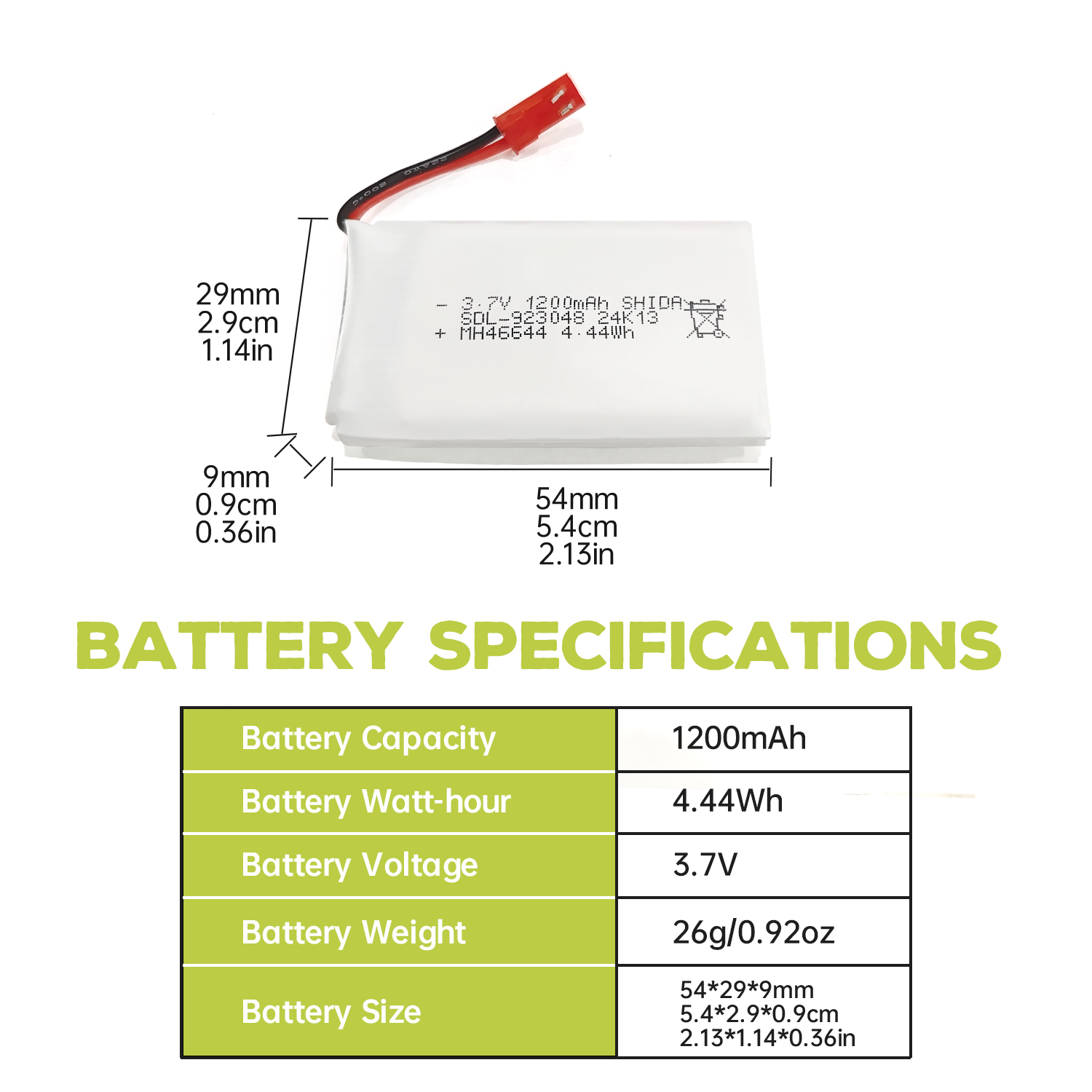 5PCS 3.7V 1200mAh 30C JST Plug - Drone Mjx Rc review and price