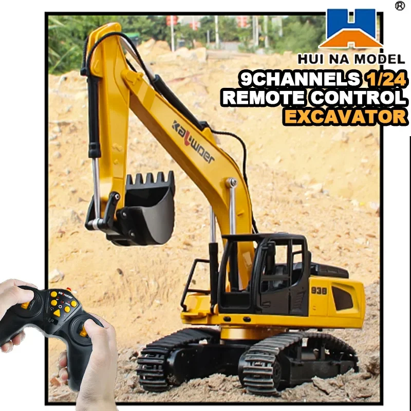 Huina Rc Excavator 1/24 9Ch Re - Drone Vera Rc review and price