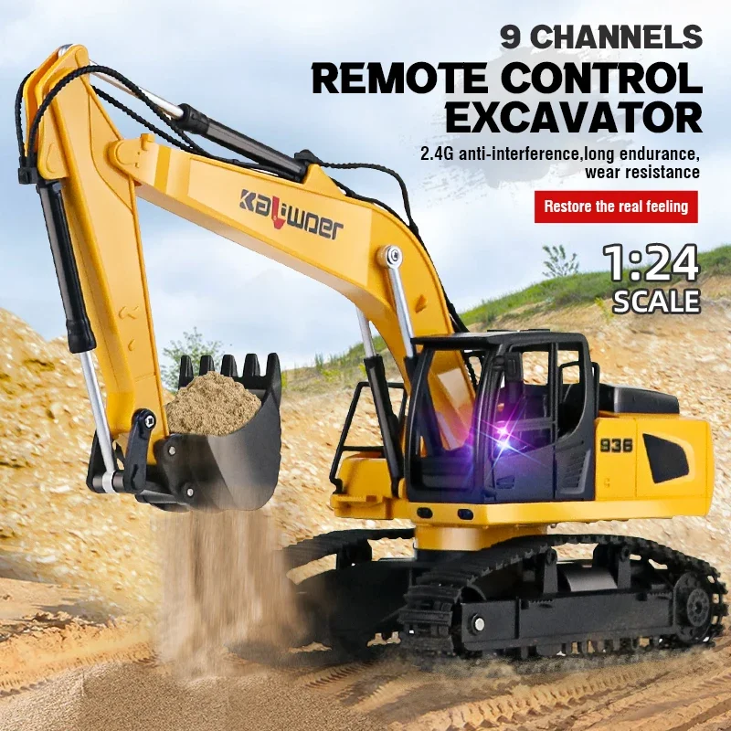 Huina Rc Excavator 1/24 9Ch Re - Drone Vera Rc review and price