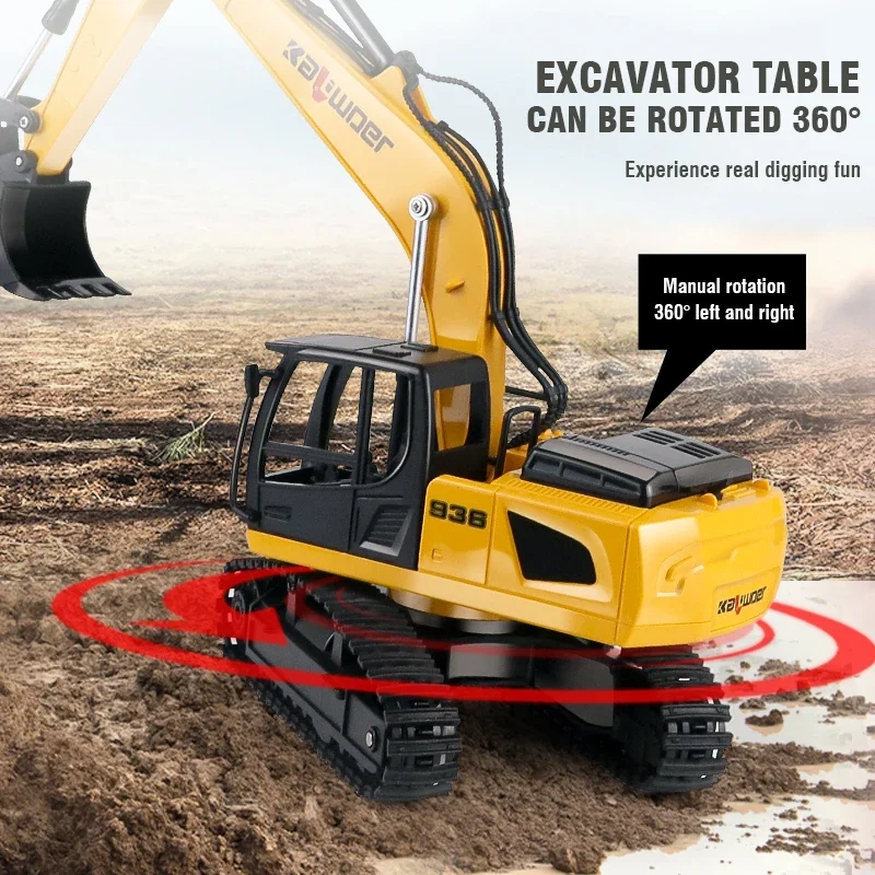 Huina Rc Excavator 1/24 9Ch Re - Drone Vera Rc review and price