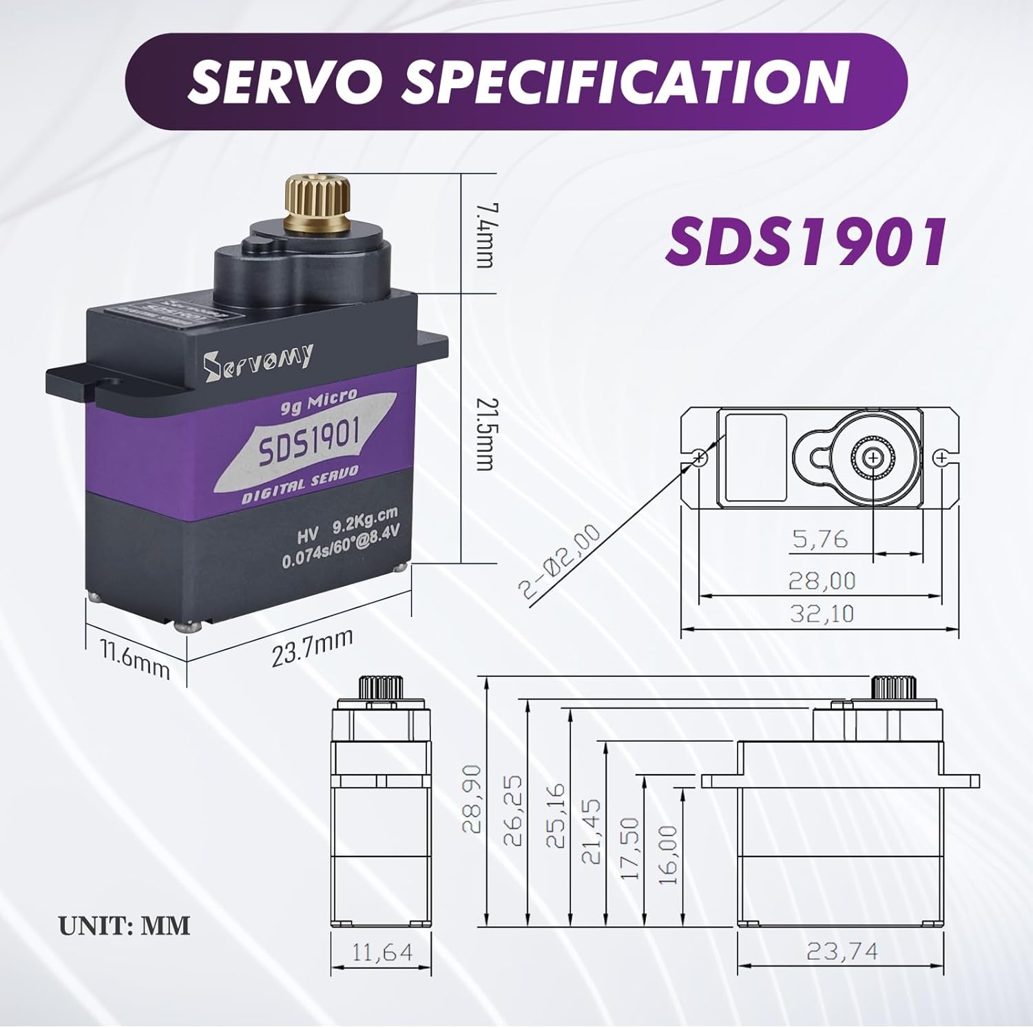 SERVOMY-SDS1901 Digital 9G Mic - Drone And Car review and price