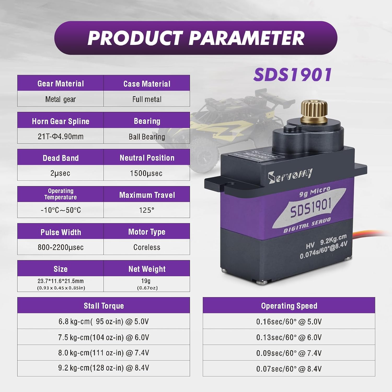 SERVOMY-SDS1901 Digital 9G Mic - Drone And Car review and price