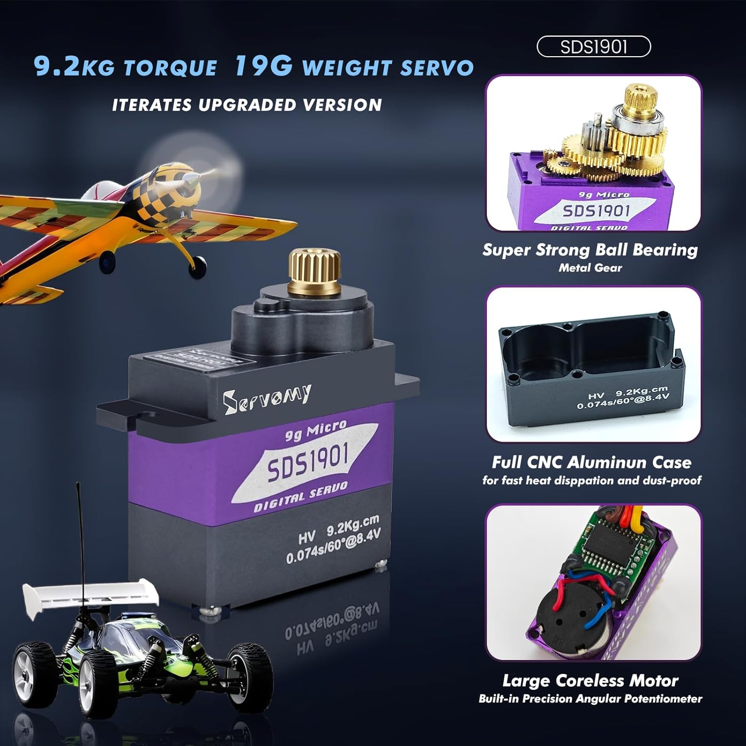 SERVOMY-SDS1901 Digital 9G Mic - Drone And Car review and price